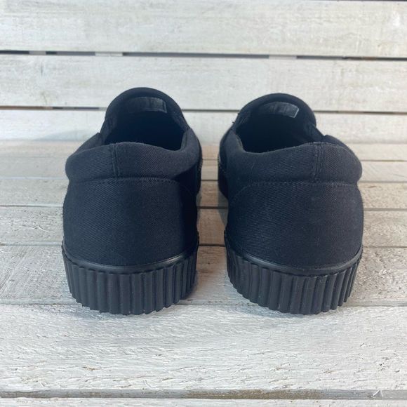 T.U.K. Black Twill Pointed EZ Creeper Slip-on A9487 Men’s Size 8 and Women’s 8.5 - Picture 7 of 9